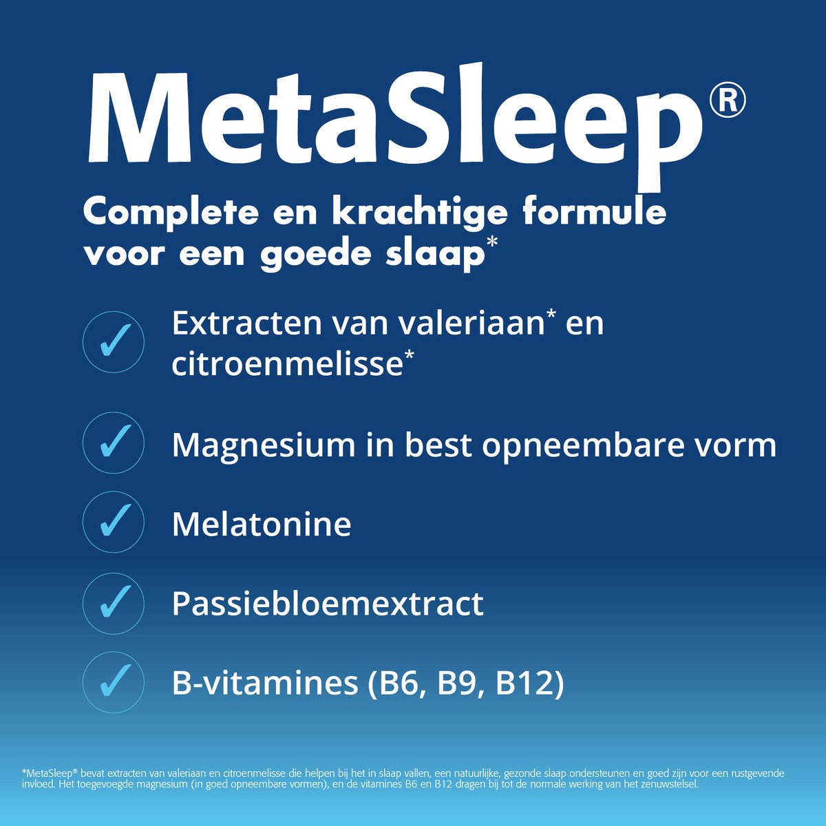 MetaSleep Tabletten - Natuurlijk Hulp bij Snel Inslapen — Slapen is goed