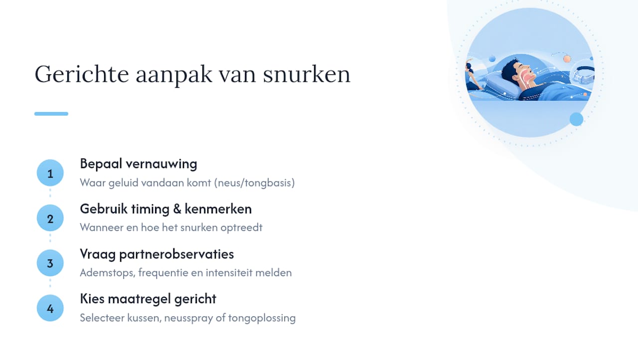 Wat de meeste snurkadviezen over het hoofd zien — overview diagram